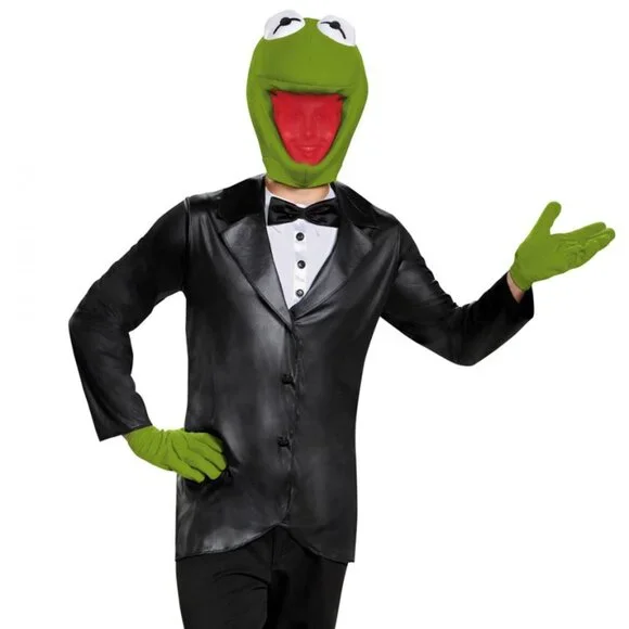 The Muppets Kermit the Frog Adult Costume - Picture 1 of 3